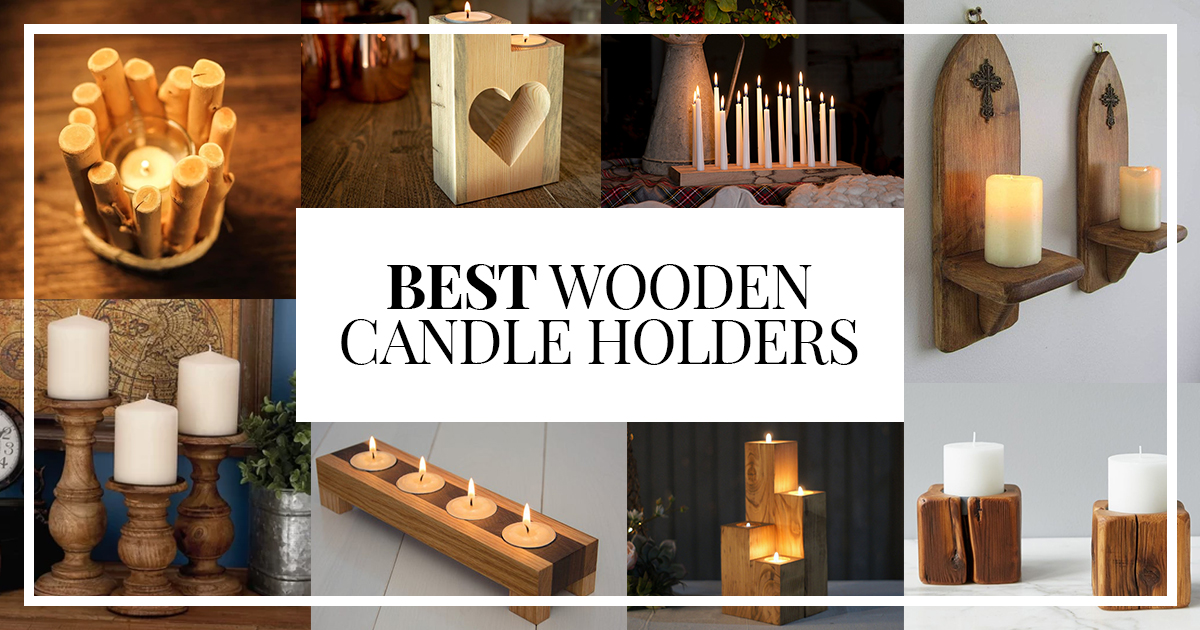 best wooden candle holders