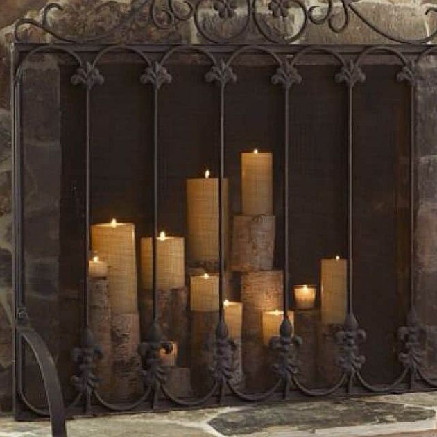 Flameless Candles for Fireplace Mantel