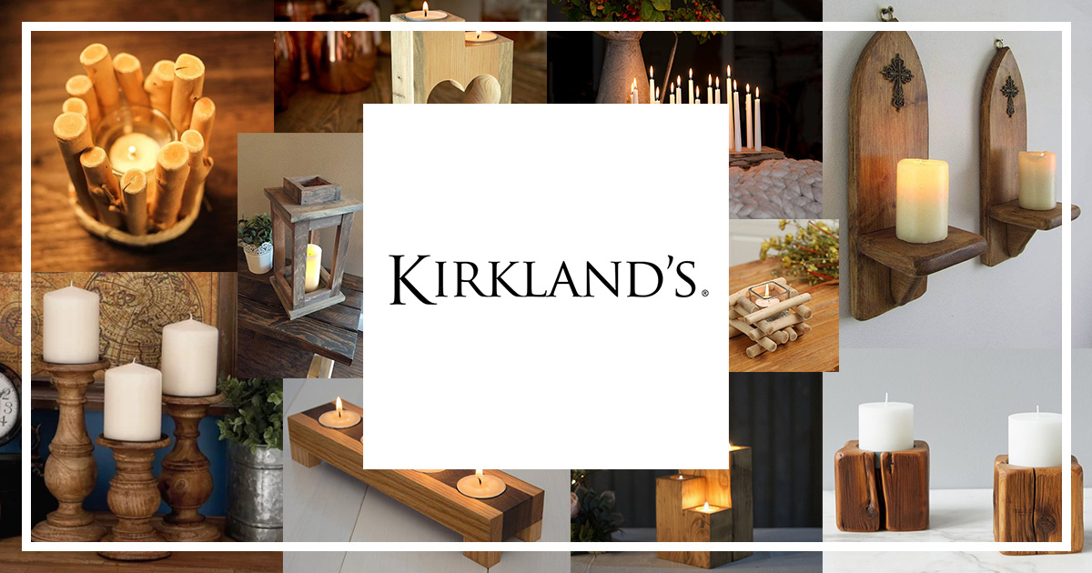 best wooden candle holders kirklands