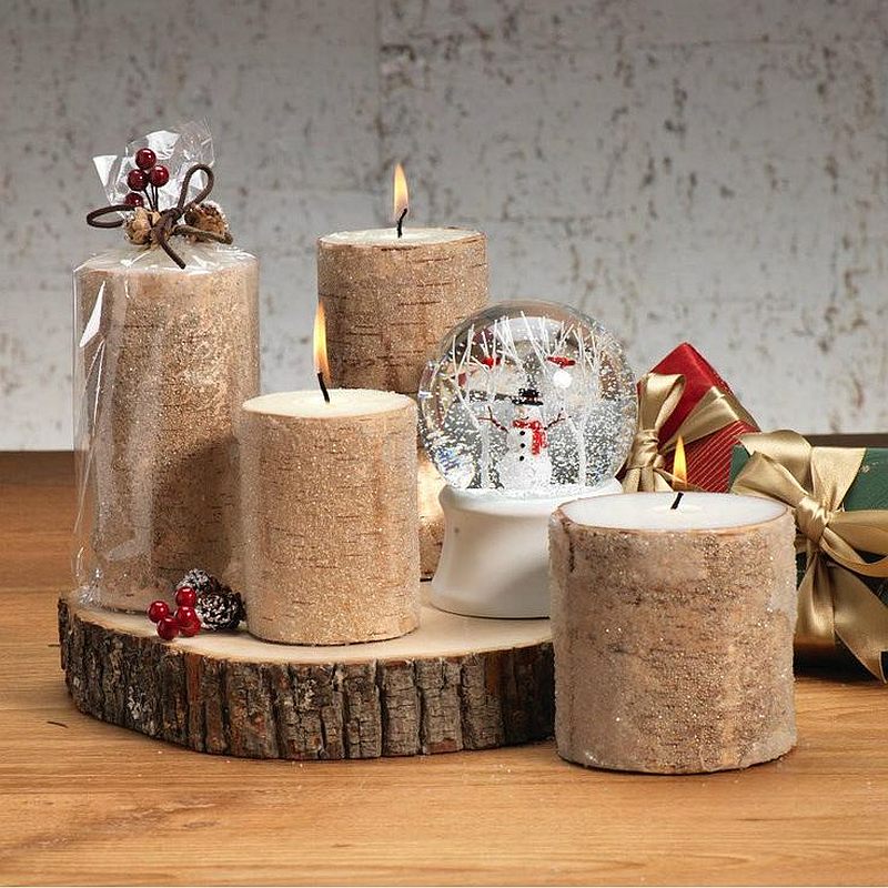 christmas birch wood