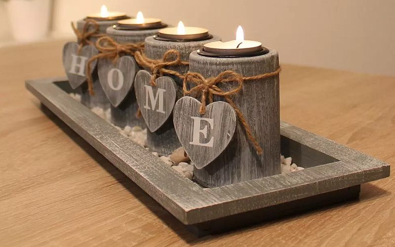 wood candle holder ideas 