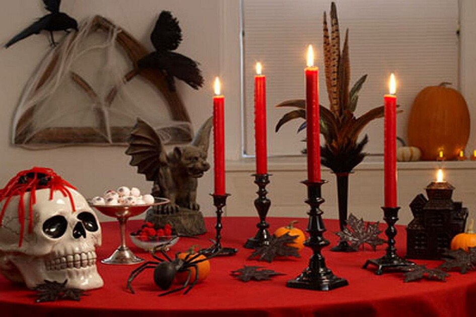 spooky candle decorations