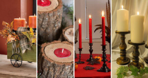 wooden candle holders occasions
