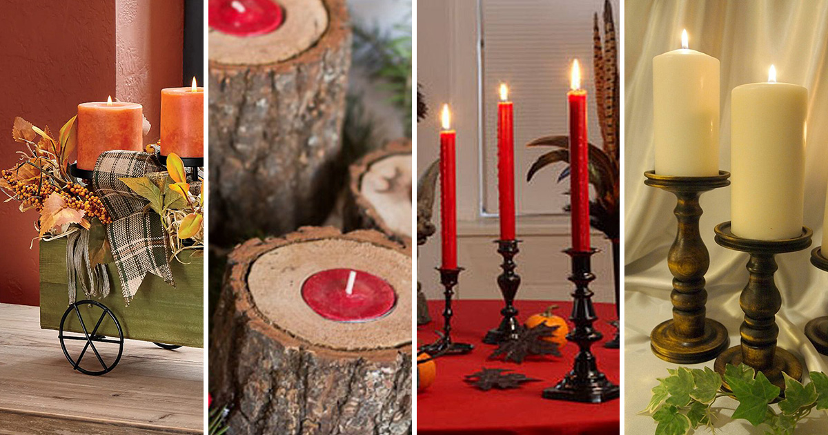 Wooden Candle Holders for All Occasions and Seasons