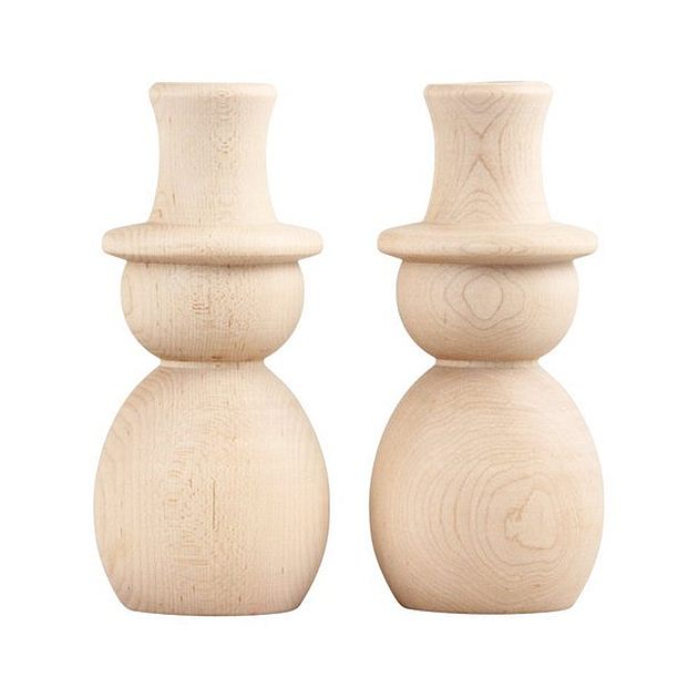 wooden candle holders unfinished walmart