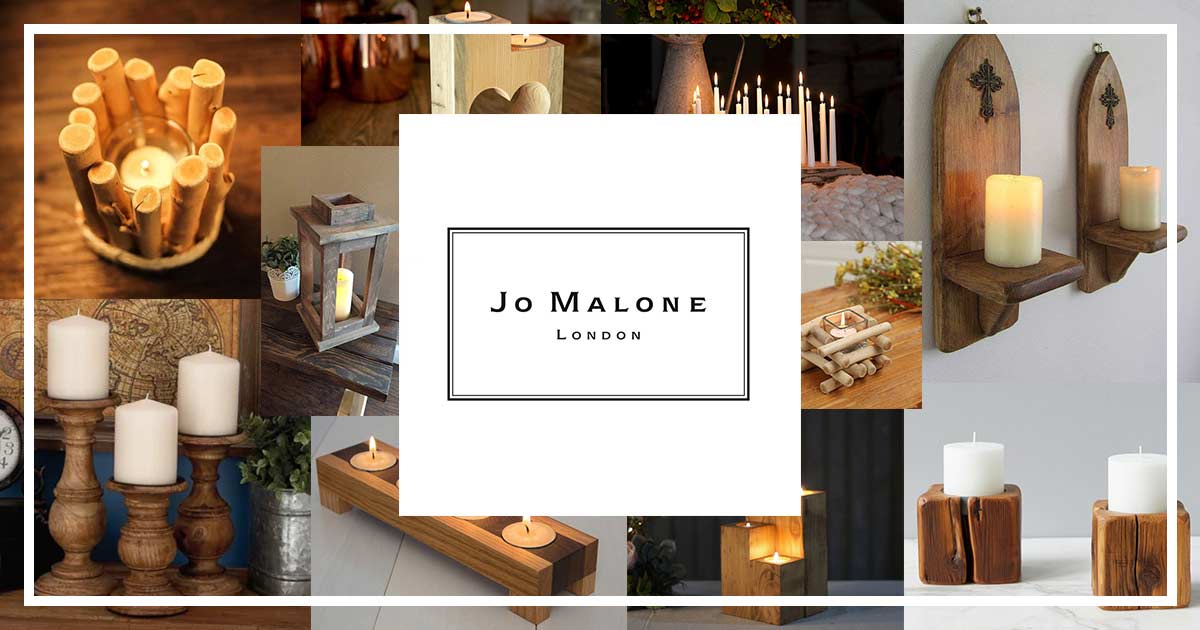 Elevate your Home Interior with Aromatic Jo Malone Candles and Wooden Candle Holders