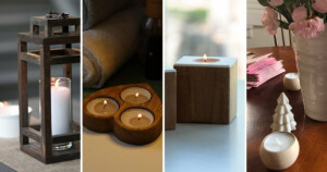 inspiring ideas to craft modern wood candle holders