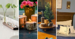 creative ways to style wooden candle holders for home and event decor