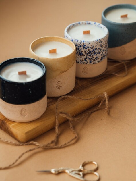 ceramic candle holders