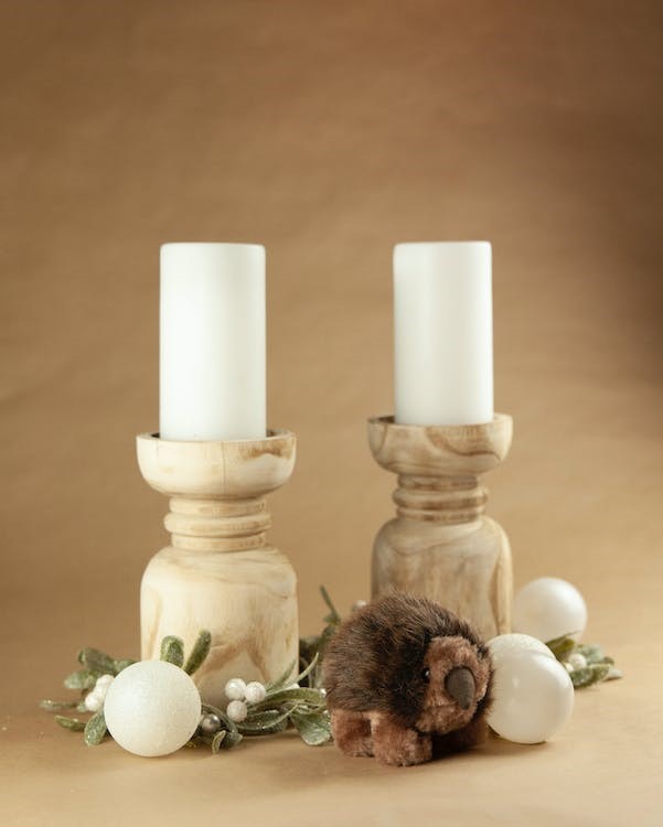 fire resistant wood candle holders