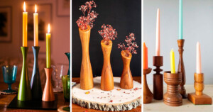 3 ways to make your wood candlestick holder decor unique