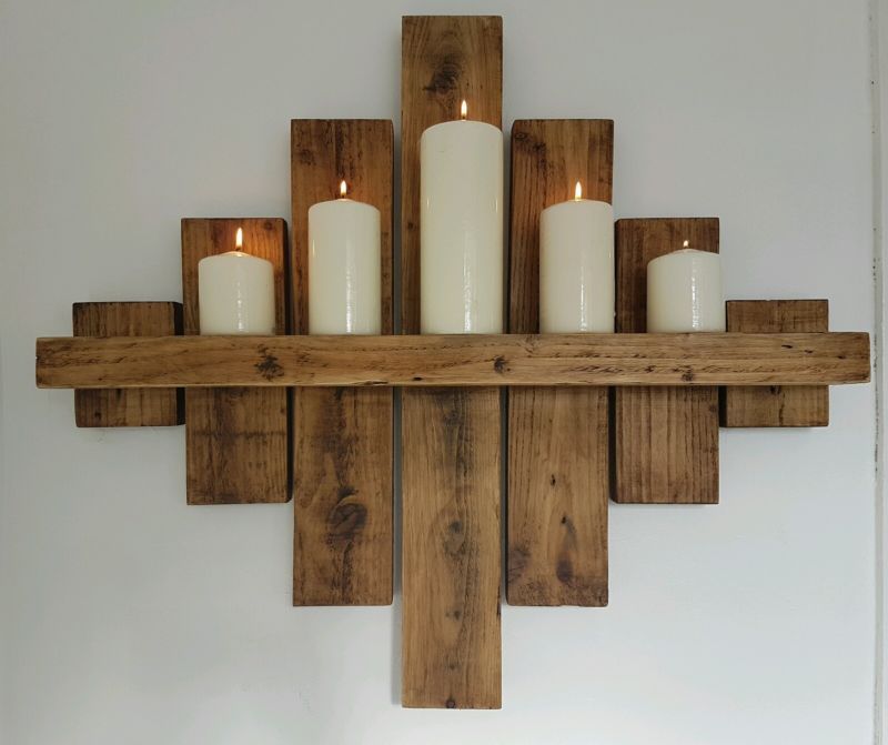 Beautiful Rustic Wall Sconce Candle Holder