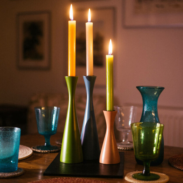 standard wooden candle holders