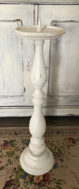 vintage white candlestick