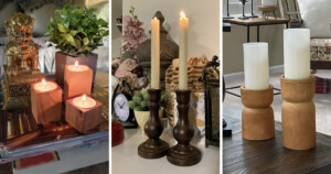 the art of cleaning wooden candle holders