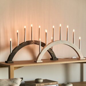 Candelabros de adviento para la Navidad