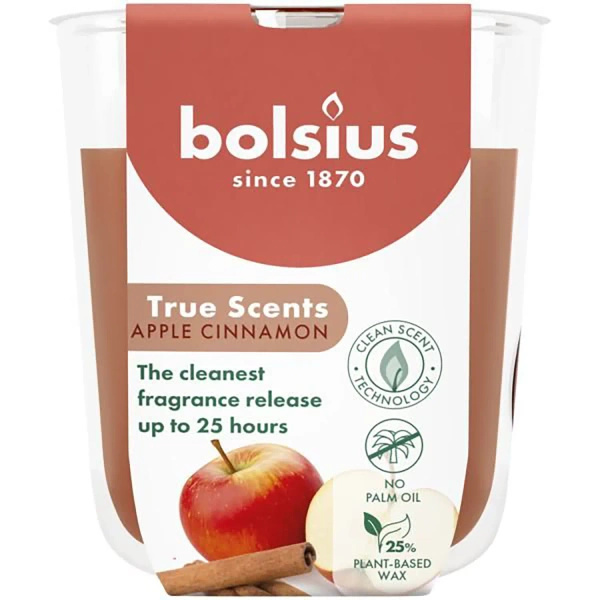 1746795500 538 ¡Las fragancias del ano 2025 – ranking TOP 10 de Bolsius True Scents scented glass candle 80/73 mm - Apple and Cinnamon